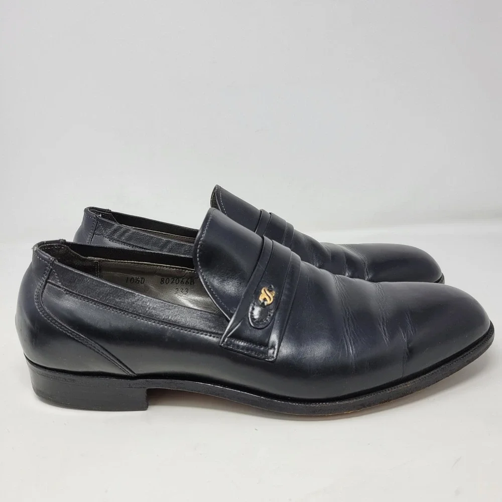 Wright Breather Arch Preserver Mens Black‎ Leather Loafers 10.5 D 802066B USA